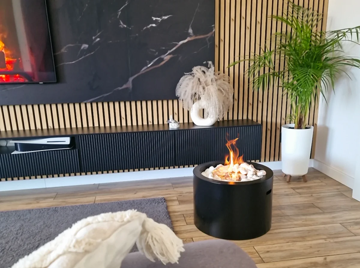 5524 Bio-Kamin Moon schwarz matt