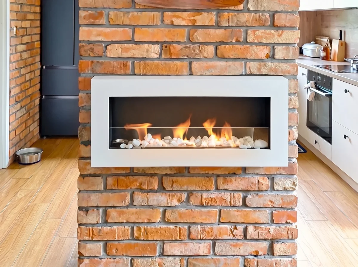 Bioethanol-Wandkamin BOX 900x400 – Weiss strukturiert