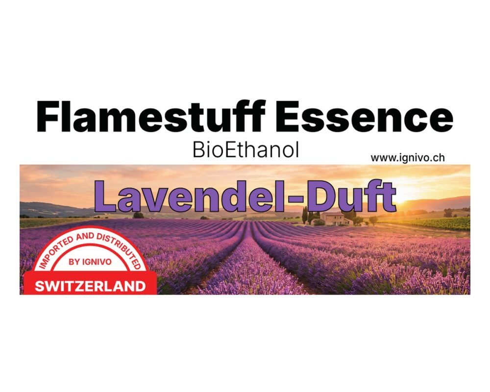 Bioethanol Lavendel-Duft 1L – Flamestuff Essence Biokraftstoff Duft 1l Lavendel Feld