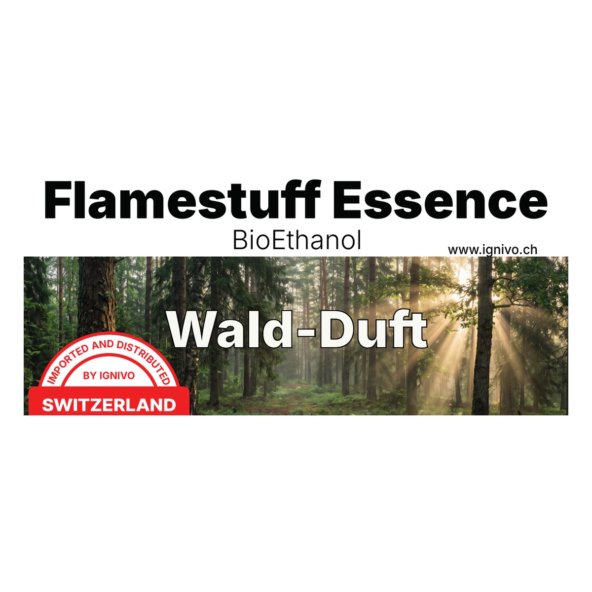 Bioethanol Wald-Duft 1L – Flamestuff Essence Biokraftstoff Duft 1 l Schwarzwald