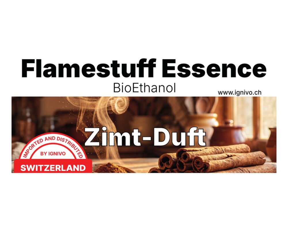 Bioethanol Zimt-Duft 1L – Flamestuff Essence Biokraftstoff Duft 1l Zimt Note